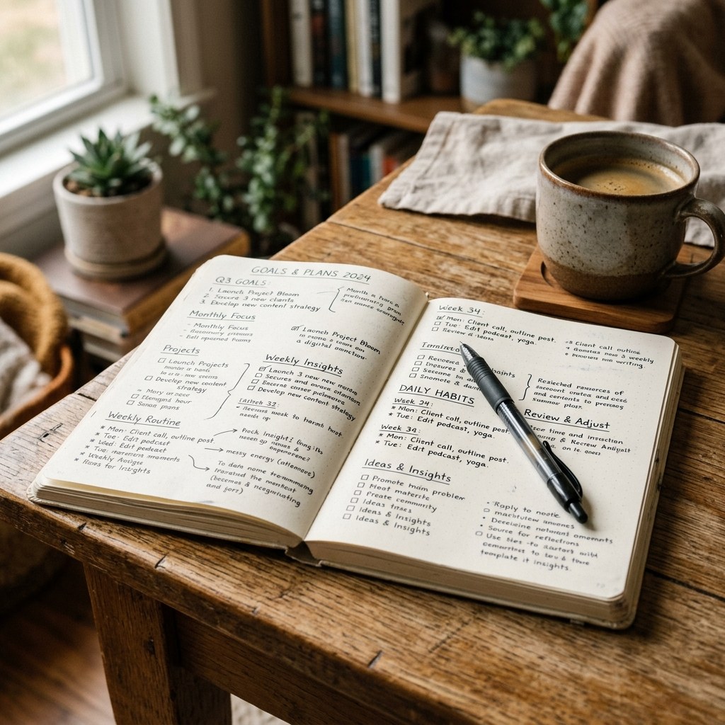 Planning and goal-setting for online income